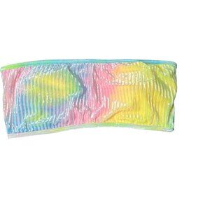 Dippin‎ Daisy's Bandeau Bikini Top XL Revibe Tie Dye Velour L NWT